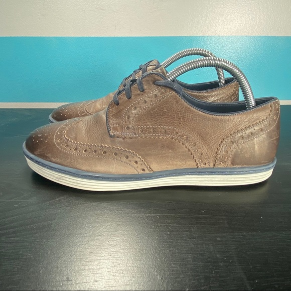 Roan dress shoes wingtips men’s size 8.5 - Picture 3 of 8